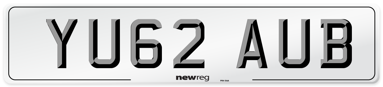 YU62 AUB Number Plate from New Reg